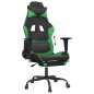 vidaXL Gaming-Stuhl mit Fußstütze Schwarz und Grün Kunstleder vidaXL Gaming-Stuhl mit Fußstütze Schwarz und Grün Kunstleder