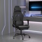 vidaXL Gaming-Stuhl mit Fußstütze Schwarz Kunstleder vidaXL Gaming-Stuhl mit Fußstütze Schwarz Kunstleder