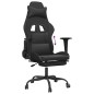 vidaXL Gaming-Stuhl mit Fußstütze Schwarz Kunstleder vidaXL Gaming-Stuhl mit Fußstütze Schwarz Kunstleder