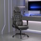 vidaXL Gaming-Stuhl mit Fußstütze Schwarz und Grau Kunstleder vidaXL Gaming-Stuhl mit Fußstütze Schwarz und Grau Kunstleder