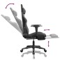 vidaXL Gaming-Stuhl mit Fußstütze Schwarz und Grau Kunstleder vidaXL Gaming-Stuhl mit Fußstütze Schwarz und Grau Kunstleder