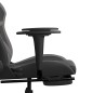 vidaXL Gaming-Stuhl mit Fußstütze Schwarz und Grau Kunstleder vidaXL Gaming-Stuhl mit Fußstütze Schwarz und Grau Kunstleder