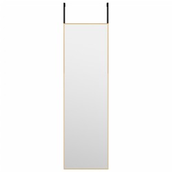 vidaXL Türspiegel Golden 30x100 cm Glas und Aluminium