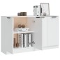 vidaXL Sideboards 2 Stk. Weiß 60x30x70 cm Holzwerkstoff vidaXL Sideboards 2 Stk. Weiß 60x30x70 cm Holzwerkstoff