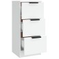 vidaXL Sideboards 3 Stk. Weiß Holzwerkstoff vidaXL Sideboards 3 Stk. Weiß Holzwerkstoff
