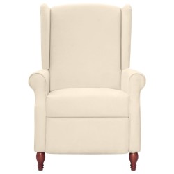 vidaXL Ruhesessel Creme Stoff