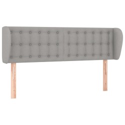 vidaXL Kopfteil mit Ohren Hellgrau 147x23x78/88 cm Stoff