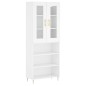 vidaXL Highboard Weiß 69,5x34x180 cm Holzwerkstoff vidaXL Highboard Weiß 69,5x34x180 cm Holzwerkstoff