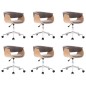 Drehbare Esszimmerstühle 6 Stk. Taupe Stoff Drehbare Esszimmerstühle 6 Stk. Taupe Stoff