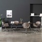 Drehbare Esszimmerstühle 4 Stk. Taupe Stoff Drehbare Esszimmerstühle 4 Stk. Taupe Stoff