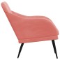 vidaXL Sessel Rosa 63x76x80 cm Samt vidaXL Sessel Rosa 63x76x80 cm Samt