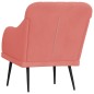 vidaXL Sessel Rosa 63x76x80 cm Samt vidaXL Sessel Rosa 63x76x80 cm Samt