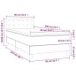 vidaXL Boxspringbett mit Matratze Taupe 90x200 cm Stoff vidaXL Boxspringbett mit Matratze Taupe 90x200 cm Stoff