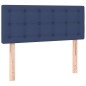 vidaXL Boxspringbett mit Matratze Blau 120x200 cm Stoff vidaXL Boxspringbett mit Matratze Blau 120x200 cm Stoff