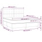 vidaXL Boxspringbett mit Matratze Dunkelgrün 160x200 cm Samt vidaXL Boxspringbett mit Matratze Dunkelgrün 160x200 cm Samt