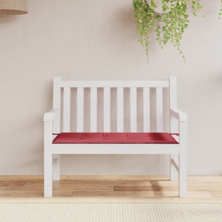 vidaXL Gartenbank-Auflage Weinrot 120x50x3 cm Oxford-Gewebe