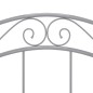 vidaXL Bett Grau Metall 100x200 cm vidaXL Bett Grau Metall 100x200 cm
