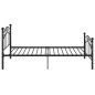 vidaXL Bett Schwarz Metall 100x200 cm vidaXL Bett Schwarz Metall 100x200 cm