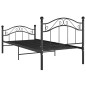 vidaXL Bett Schwarz Metall 100x200 cm vidaXL Bett Schwarz Metall 100x200 cm
