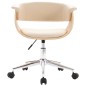 Drehbare Esszimmerstühle 4 Stk. Creme Kunstleder Drehbare Esszimmerstühle 4 Stk. Creme Kunstleder