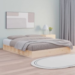 vidaXL Massivholzbett 120x200 cm