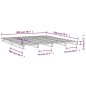 vidaXL Palettenbett 200x200 cm Massivholz Kiefer vidaXL Palettenbett 200x200 cm Massivholz Kiefer