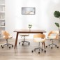 Drehbare Esszimmerstühle 4 Stk. Creme Bugholz und Kunstleder Drehbare Esszimmerstühle 4 Stk. Creme Bugholz und Kunstleder