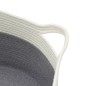 vidaXL Aufbewahrungskorb Grau und Weiß Ø40x25 cm Baumwolle vidaXL Aufbewahrungskorb Grau und Weiß Ø40x25 cm Baumwolle