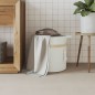 vidaXL Aufbewahrungskorb Weiß Ø38x36 cm Baumwolle vidaXL Aufbewahrungskorb Weiß Ø38x36 cm Baumwolle