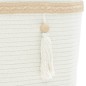 vidaXL Aufbewahrungskorb Weiß Ø38x36 cm Baumwolle vidaXL Aufbewahrungskorb Weiß Ø38x36 cm Baumwolle