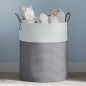 vidaXL Aufbewahrungskorb Grau und Weiß Ø38x46 cm Baumwolle vidaXL Aufbewahrungskorb Grau und Weiß Ø38x46 cm Baumwolle