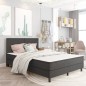 vidaXL Boxspringbett Dunkelgrau Stoff 180x200 cm vidaXL Boxspringbett Dunkelgrau Stoff 180x200 cm