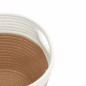 vidaXL Aufbewahrungskörbe 2 Stk. Braun und Weiß Ø24x18 cm Baumwolle vidaXL Aufbewahrungskörbe 2 Stk. Braun und Weiß Ø24x18 cm Baumwolle