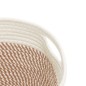 vidaXL Aufbewahrungskörbe 2 Stk. Braun und Weiß Ø24x18 cm Baumwolle vidaXL Aufbewahrungskörbe 2 Stk. Braun und Weiß Ø24x18 cm Baumwolle
