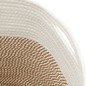 vidaXL Aufbewahrungskorb Braun und Weiß Ø40x35 cm Baumwolle vidaXL Aufbewahrungskorb Braun und Weiß Ø40x35 cm Baumwolle