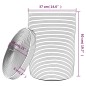vidaXL Aufbewahrungskorb mit Deckel Braun & Weiß Ø37x50 cm Baumwolle vidaXL Aufbewahrungskorb mit Deckel Braun & Weiß Ø37x50 cm Baumwolle