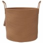 vidaXL Aufbewahrungskorb Braun Ø40x35 cm Baumwolle vidaXL Aufbewahrungskorb Braun Ø40x35 cm Baumwolle