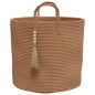 vidaXL Aufbewahrungskorb Braun Ø40x35 cm Baumwolle vidaXL Aufbewahrungskorb Braun Ø40x35 cm Baumwolle