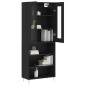 Highboard Schwarz 69,5x34x180 cm Holzwerkstoff Highboard Schwarz 69,5x34x180 cm Holzwerkstoff