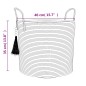 vidaXL Aufbewahrungskorb Braun Ø40x35 cm Baumwolle vidaXL Aufbewahrungskorb Braun Ø40x35 cm Baumwolle