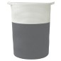 vidaXL Aufbewahrungskorb Grau und Weiß Ø49x65 cm Baumwolle vidaXL Aufbewahrungskorb Grau und Weiß Ø49x65 cm Baumwolle