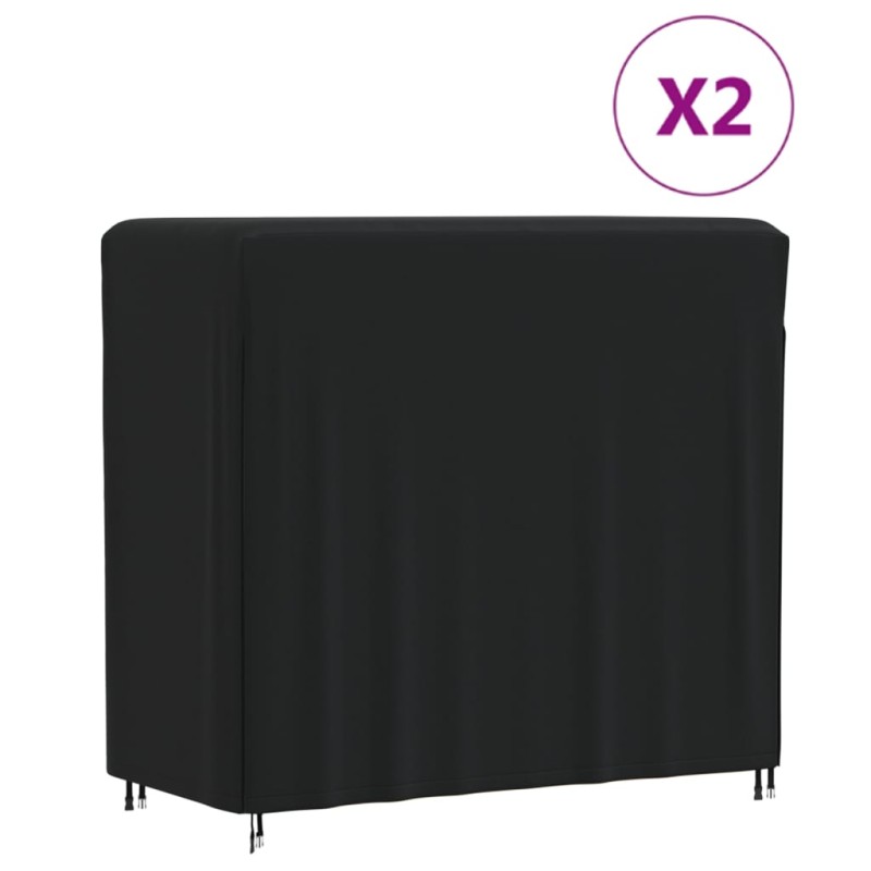 vidaXL Abdeckungen für Brennholzregal 2 Stk. 122x61x106 cm 420D Oxford vidaXL Abdeckungen für Brennholzregal 2 Stk. 122x61x106 cm 420D Oxford