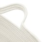 vidaXL Wäschekorb Beige und Weiß Ø60x36 cm Baumwolle vidaXL Wäschekorb Beige und Weiß Ø60x36 cm Baumwolle