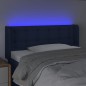 vidaXL LED Kopfteil Blau 103x16x78/88 cm Stoff vidaXL LED Kopfteil Blau 103x16x78/88 cm Stoff