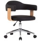 Drehbare Esszimmerstühle 2 Stk. Schwarz Kunstleder Drehbare Esszimmerstühle 2 Stk. Schwarz Kunstleder