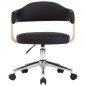 Drehbare Esszimmerstühle 2 Stk. Schwarz Kunstleder Drehbare Esszimmerstühle 2 Stk. Schwarz Kunstleder