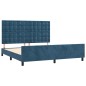 vidaXL Bettgestell mit Kopfteil Dunkelblau 160x200 cm Samt vidaXL Bettgestell mit Kopfteil Dunkelblau 160x200 cm Samt