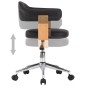 Drehbare Esszimmerstühle 2 Stk. Schwarz Kunstleder Drehbare Esszimmerstühle 2 Stk. Schwarz Kunstleder