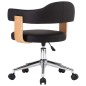 Drehbare Esszimmerstühle 2 Stk. Schwarz Kunstleder Drehbare Esszimmerstühle 2 Stk. Schwarz Kunstleder