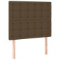 vidaXL Boxspringbett mit Matratze Dunkelbraun 80x200 cm Stoff vidaXL Boxspringbett mit Matratze Dunkelbraun 80x200 cm Stoff